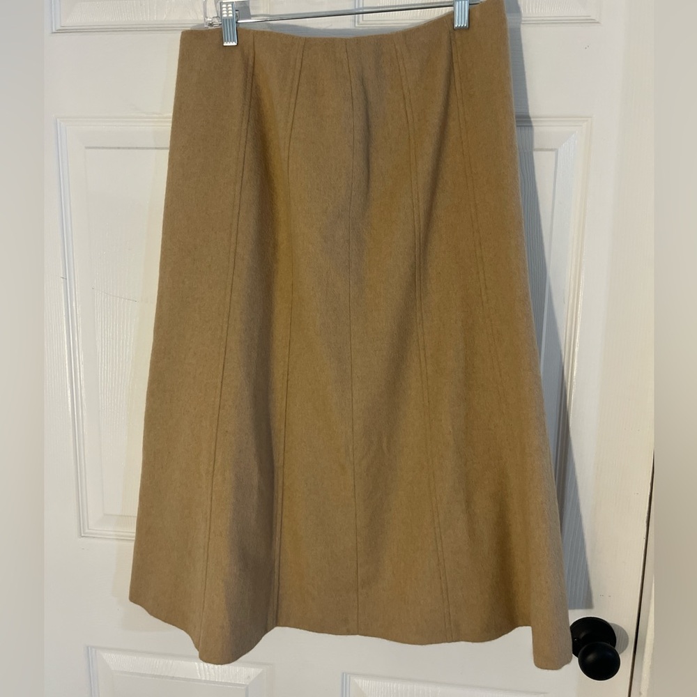Talbots Elegant Brown A-Line Skirt
